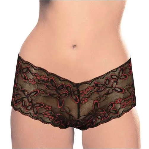 ACI Anal Boy Leg Panty Assorted Black Small