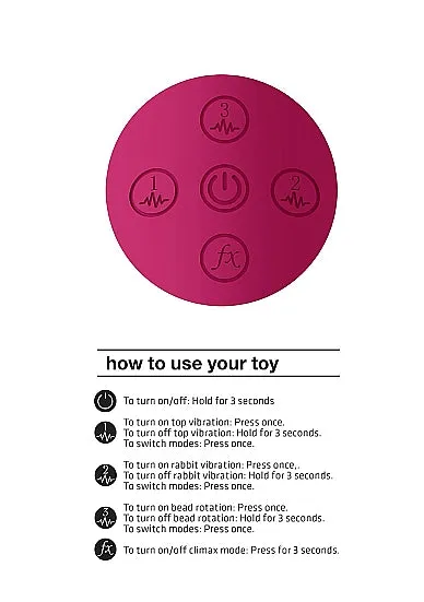 Amoris Stimulating Beads Rabbit Pink HonourSkintwocom Vibrators