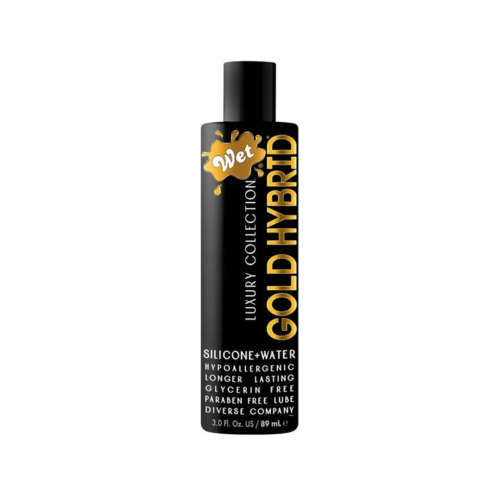 Anal BMS Enterprises Wet Gold Hybrid Water Silicone Blend Lubricant 3 oz