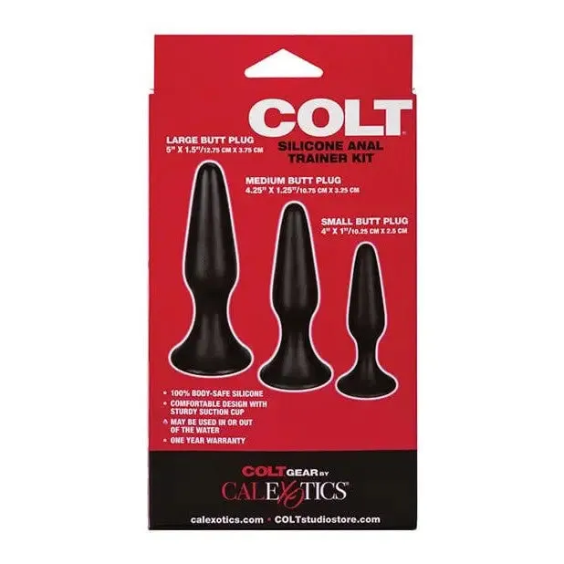 Anal CalExotics Colt Silicone Anal Trainer Kit Black