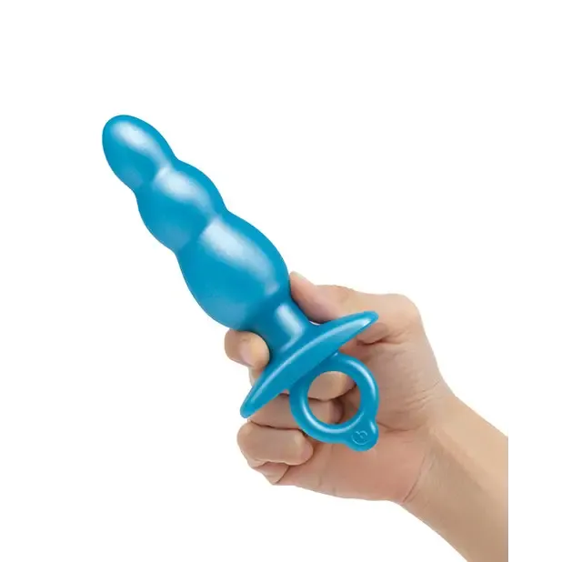 Anal Cotr INC BVibe Butties Beaded Tapered Plug Blue Anal Cotr INC BVibe Butties Beaded Tapered Plug Blue