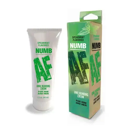 Anal Little Genie Numb AF Spearmint Flavored Anal Numbing Cream 15 oz