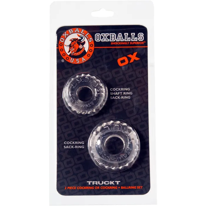 Anal Oxballs Oxballs Truckt Cockring Set Clear
