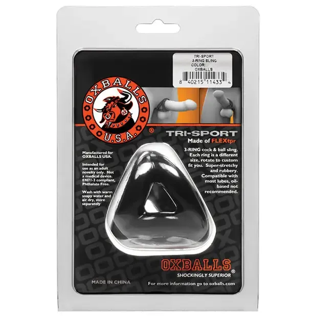 Anal OxBalls TriSport Cocksling Clear OXBALLS Anal OxBalls TriSport Cocksling Clear OXBALLS