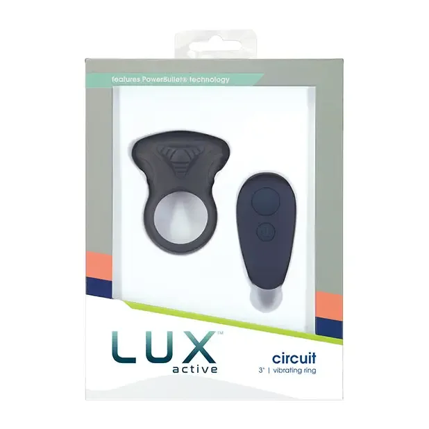 BMS Enterprises Anal Lux Active Circuit Vibrating Ring Dark Blue