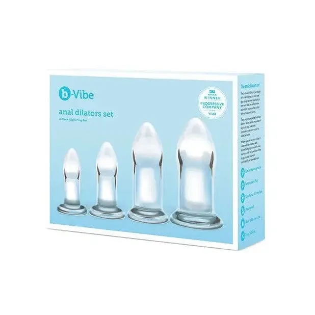 bVibe Anal bVibe Glass Anal Dilator 4 Piece Set