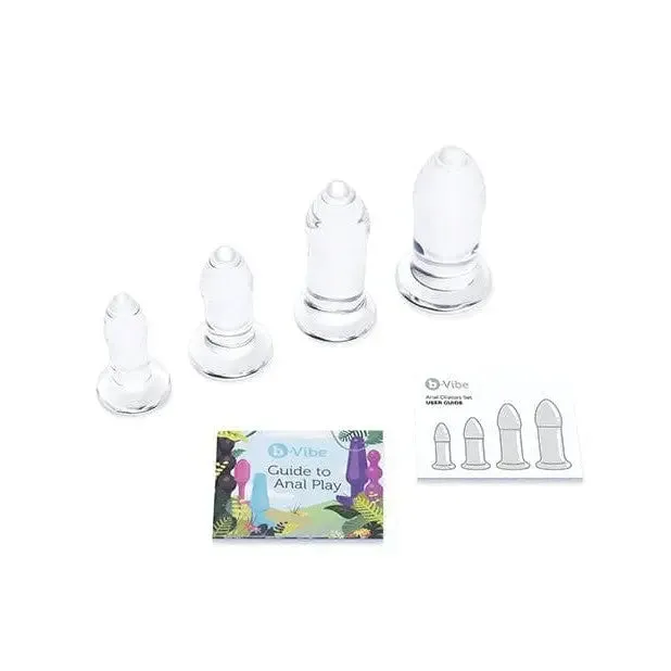 bVibe Anal bVibe Glass Anal Dilator 4 Piece Set