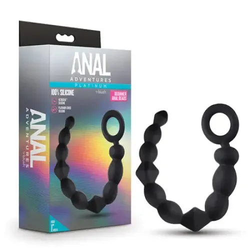 Blush Blush Anal Adventures Platinum Silicone Beginner Anal Beads Black Anal Blush Blush Anal Adventures Platinum Silicone Beginner Anal Beads Black Anal