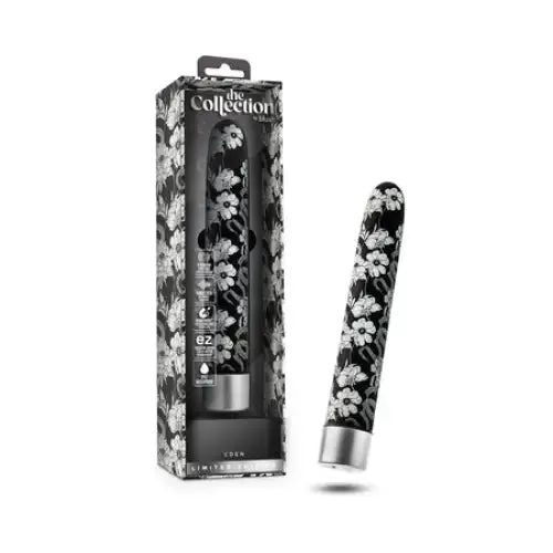 Blush Blush The Collection Eden Limited Edition Rechargeable 7 in Vibrator Black Vibrators Blush Blush The Collection Eden Limited Edition Rechargeable 7 in Vibrator Black Vibrators
