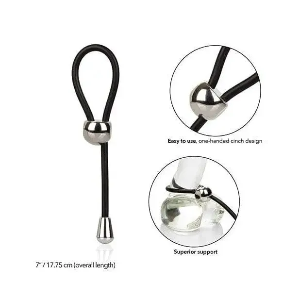 CalExotics Anal Ez Cinch Silicone Lasso Black CalExotics Anal Ez Cinch Silicone Lasso Black