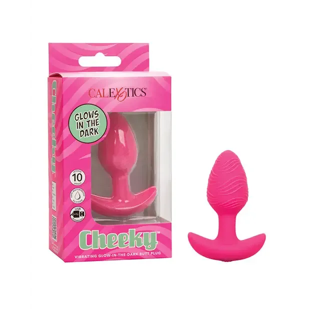 California Exotic Novelties Cheeky Glow in the Dark Vibrating Butt Plug Anal