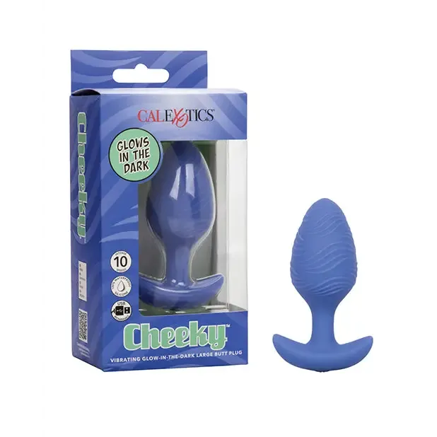 California Exotic Novelties Cheeky Glow in the Dark Vibrating Butt Plug Anal California Exotic Novelties Cheeky Glow in the Dark Vibrating Butt Plug Anal