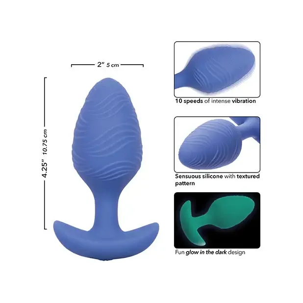 California Exotic Novelties Cheeky Glow in the Dark Vibrating Butt Plug Anal California Exotic Novelties Cheeky Glow in the Dark Vibrating Butt Plug Anal