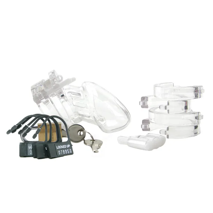 CB6000S Clear Male Chastity Device in 25 Inch CBX Anal CB6000S Clear Male Chastity Device in 25 Inch CBX Anal