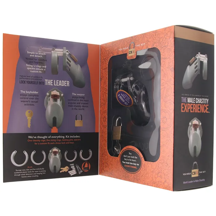 CB6000S Clear Male Chastity Device in 25 Inch CBX Anal CB6000S Clear Male Chastity Device in 25 Inch CBX Anal