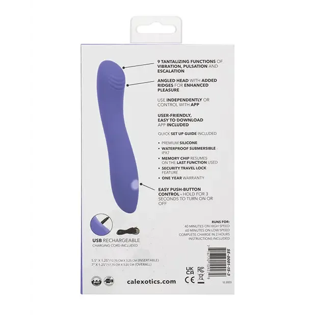 Connect App Based Contoured G Vibrator California Exotic Novelties Vibrators