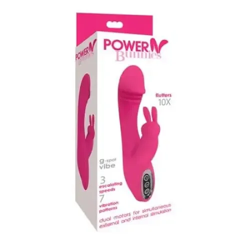 Curve Toys Vibrators Power Bunnies Flutters 10X Pink