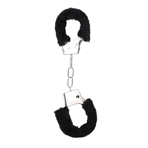 Doc Johnson Anal In A Bag Furry Handcuffs Black