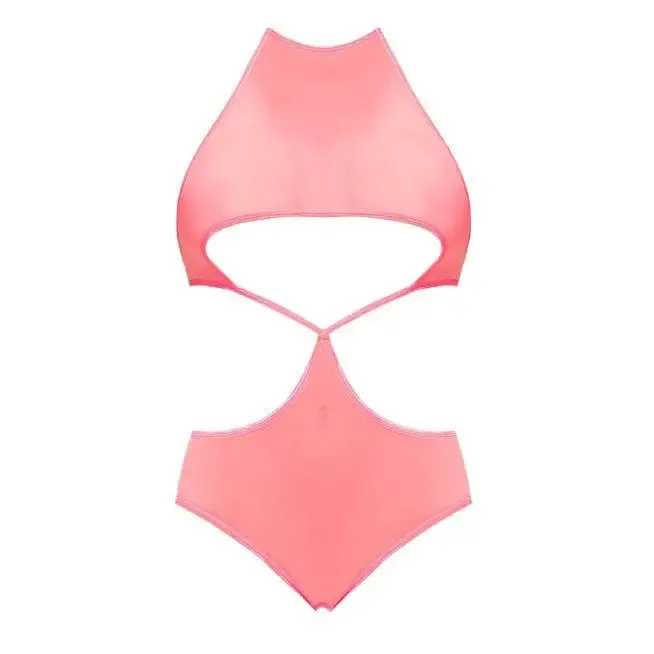 Forever Mesh Underboob Teddy Coral 2xl Magic Silk Vibrators