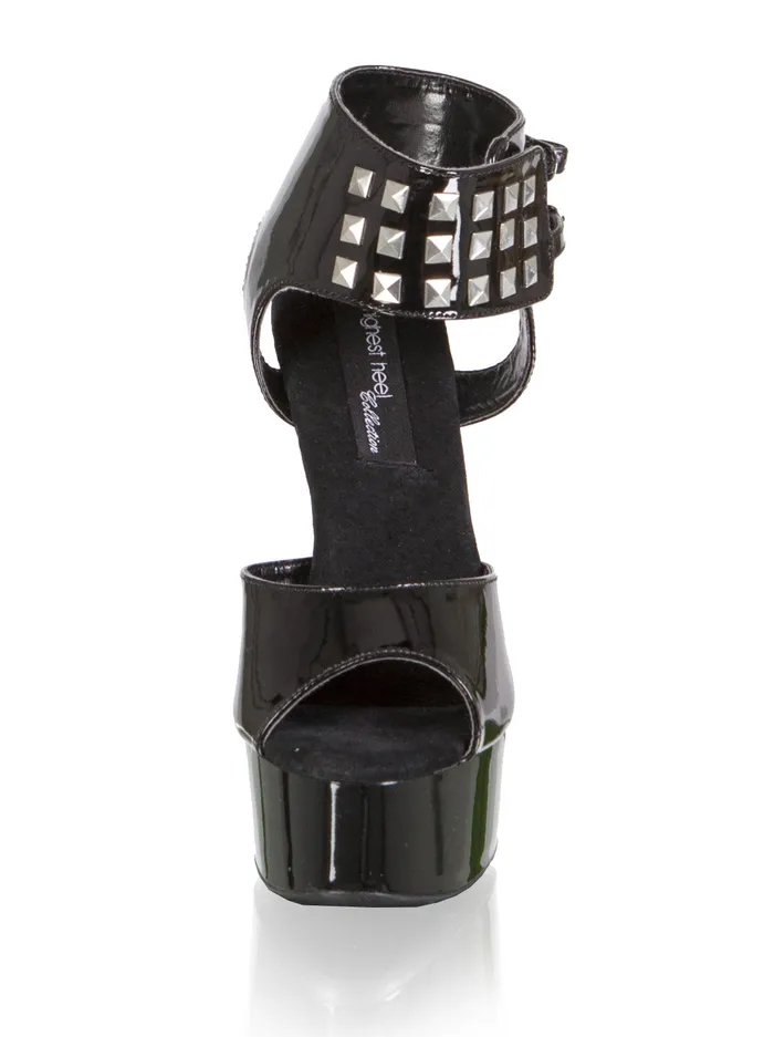 HonourSkintwocom Anal Black Pyramid Studded Strap Platforms UK 5 HonourSkintwocom Anal Black Pyramid Studded Strap Platforms UK 5
