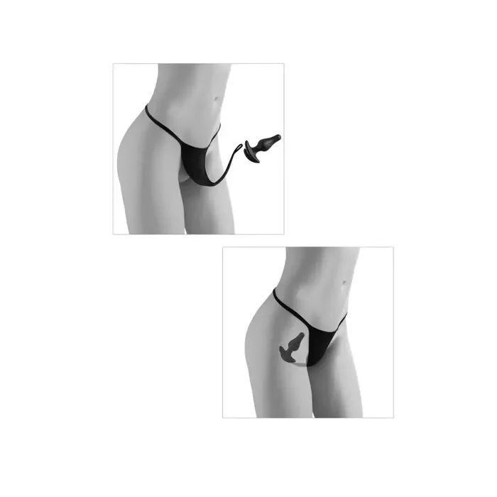Hookup Panties Hookup Panties Crotchless Pleasure Pearls Black Anal