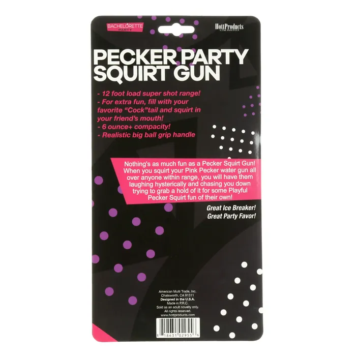 HottProducts Vibrators Hott Products Bachelorette Party Pecker Party Squirt Gun Pink