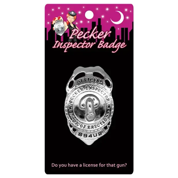 Kheper Games Vibrators Official Pecker Inspector Badge