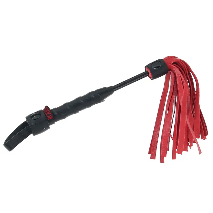 Leather Mini Flogger in Red Red Rouge Lingerie Restraints Leather Mini Flogger in Red Red Rouge Lingerie Restraints
