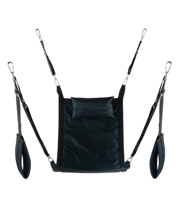 Mr Sling Anal MR SLING Canvas Sling Full Set Black