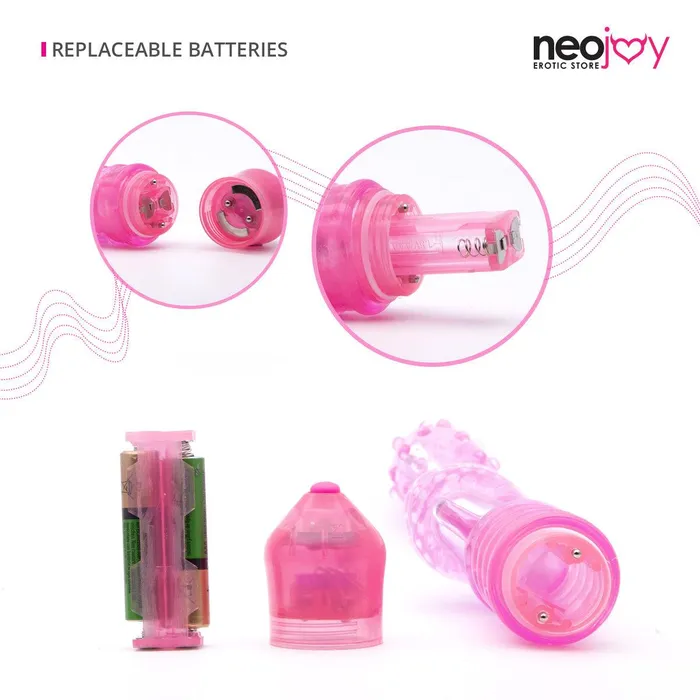Neojoy Vibrators Neojoy GClit Jelly Tickler Clitoral Vibrator 10Speed Functions Soft TPE Pink