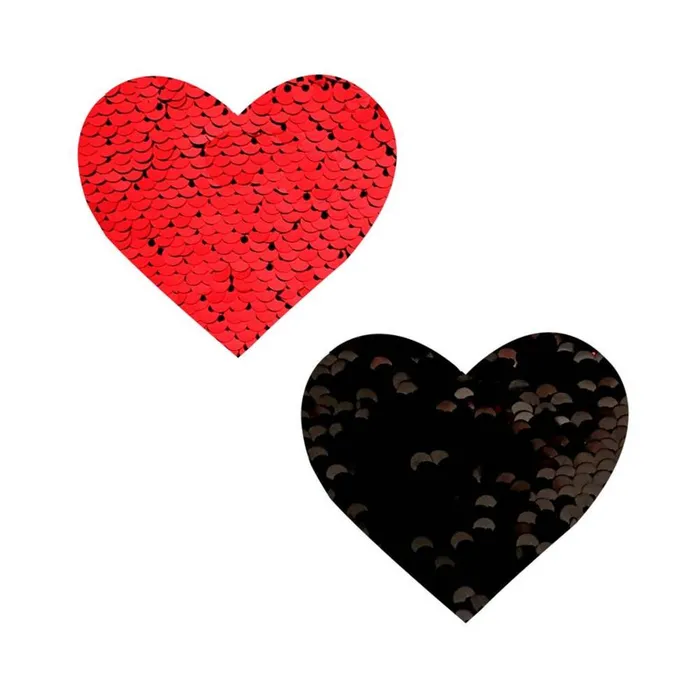 Neva Nude Pasty Heart Sequins Red To Black Neva Nude Anal