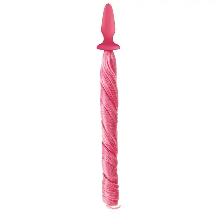 NS Novelties Anal NS Pastel Pink Silicone Unicorn Tails Butt Plug