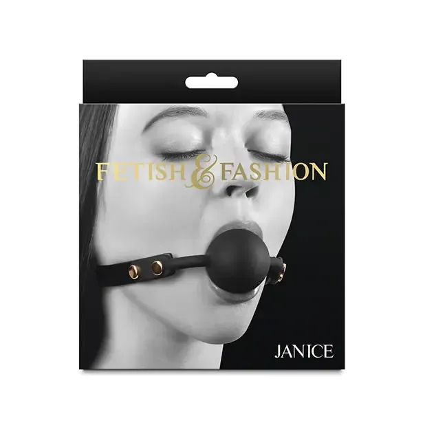 Ns Novelties INC Fetish Fashion Janice Ball Gag Black Anal