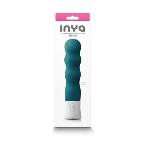 NS Novelties Vibrators INYA Shake Rechargeable Weighted Vibe Dark Teal NS Novelties Vibrators INYA Shake Rechargeable Weighted Vibe Dark Teal