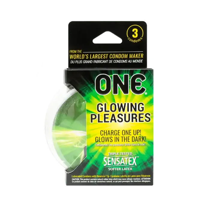 One Glowing Pleasures Condoms ONE Vibrators