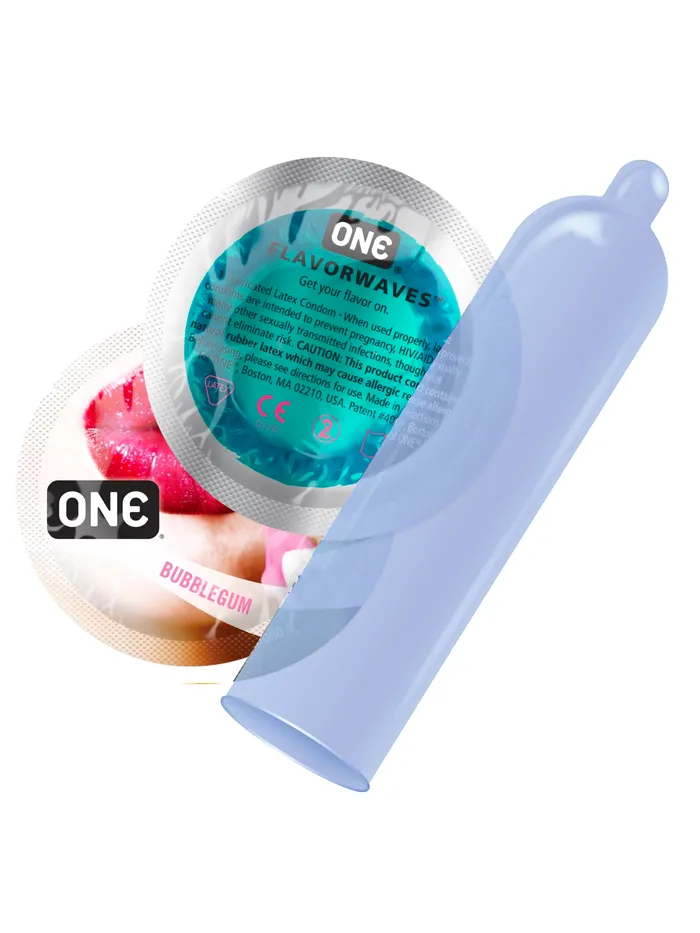 ONE Vibrators One FlavourWaves BubbleGum Condom