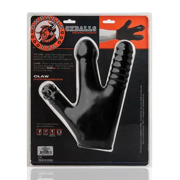 OXBALLS CLAW glove black Anal OXBALLS CLAW glove black Anal