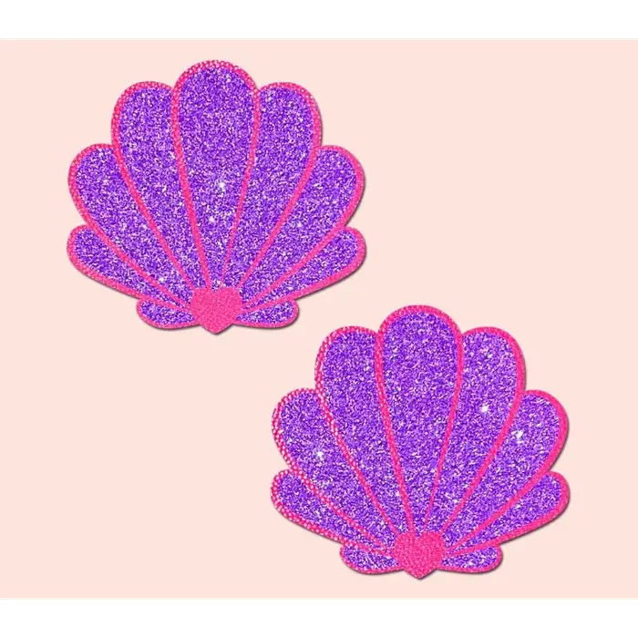 Pastease Pastease Mermaid Shells Neon Pink Purple Vibrators