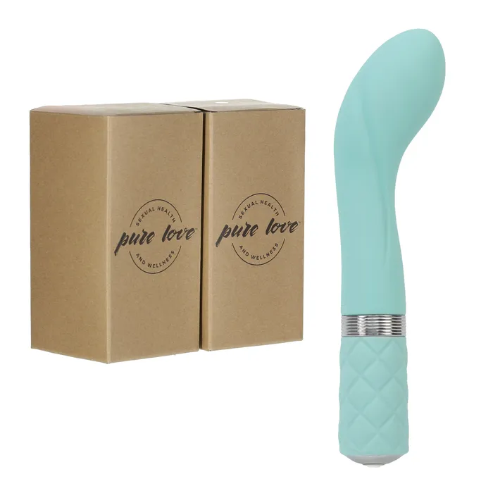 Pure Love GSpot Vibrator With Swarovski Crystal Teal PL Vibrators