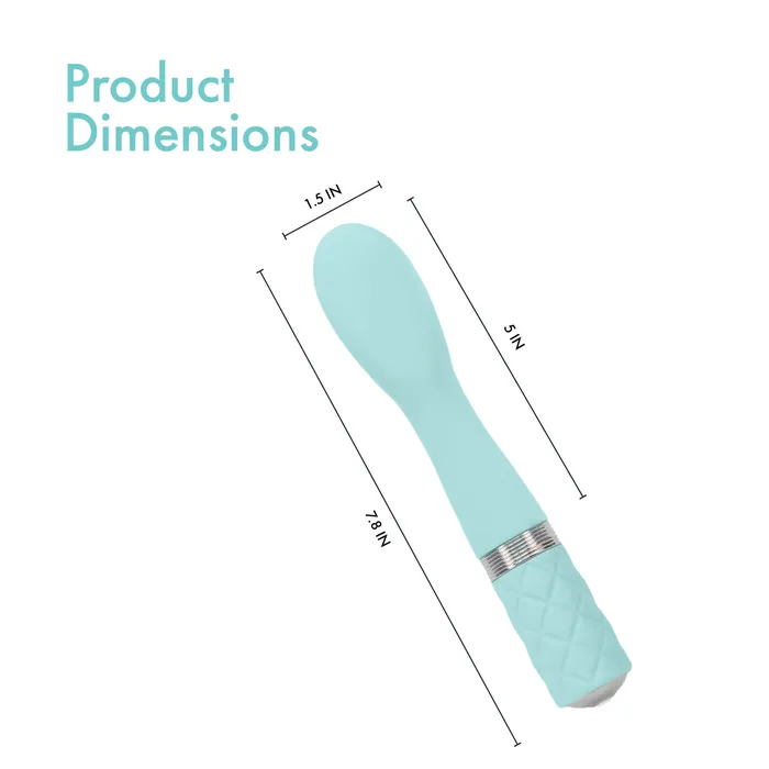 Pure Love GSpot Vibrator With Swarovski Crystal Teal PL Vibrators