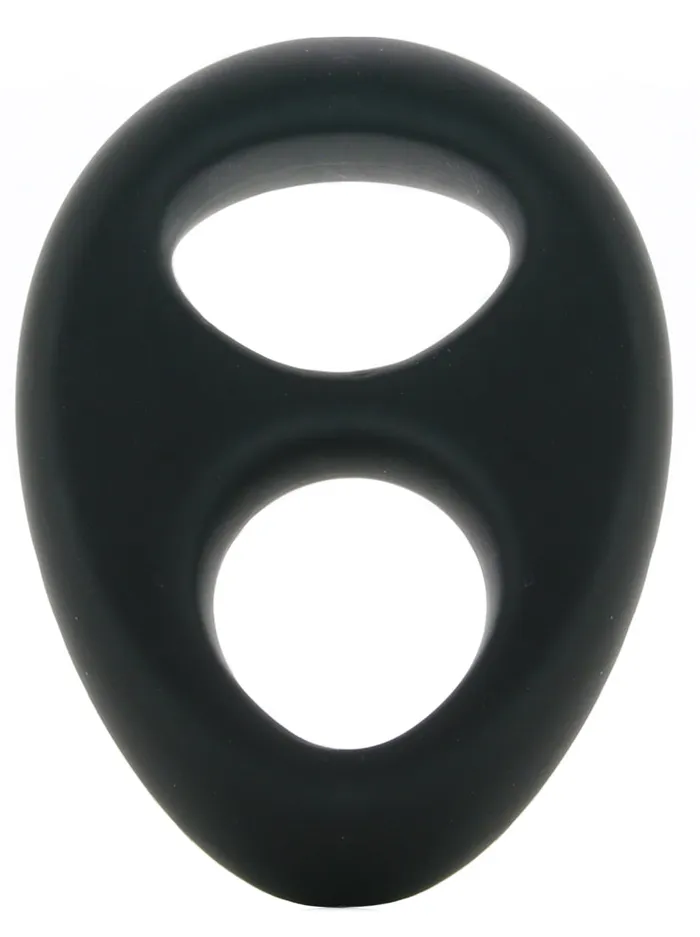 Renegade Romeo Soft Silicone Dual Ring in Black ns novelties Anal Renegade Romeo Soft Silicone Dual Ring in Black ns novelties Anal