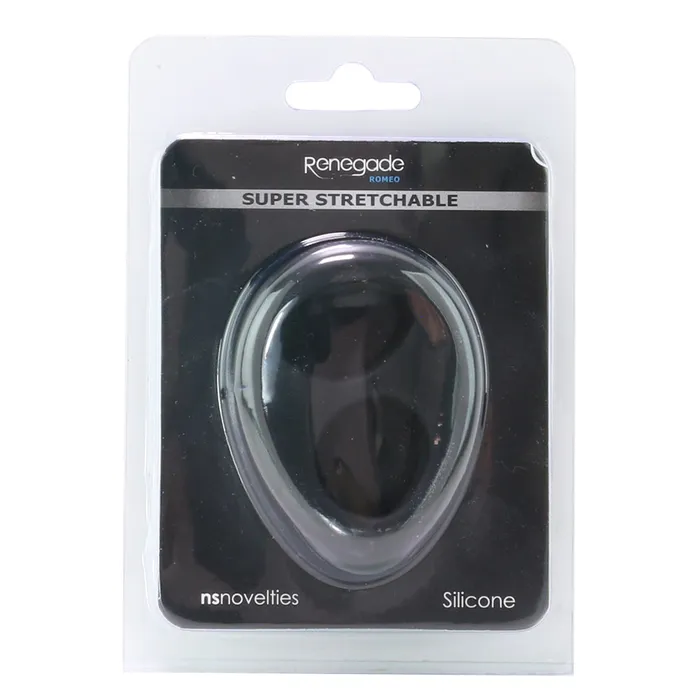 Renegade Romeo Soft Silicone Dual Ring in Black ns novelties Anal Renegade Romeo Soft Silicone Dual Ring in Black ns novelties Anal