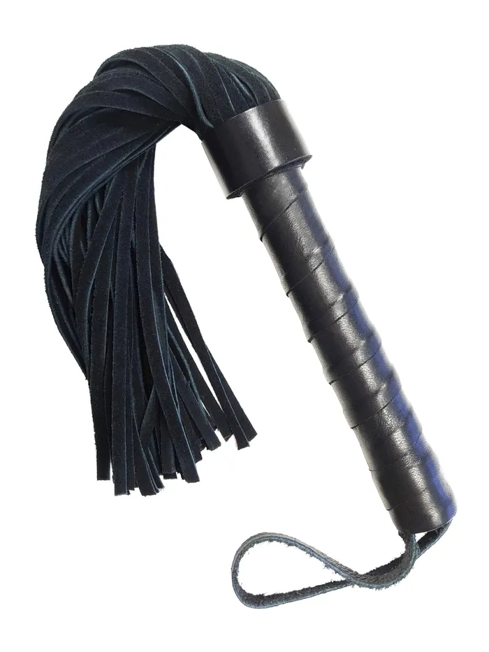 Restraints HonourSkintwocom Leather Handle Short Suede Flogger