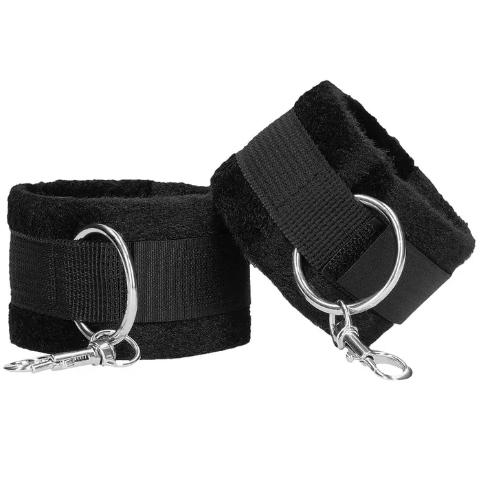 Restraints Shots Toys Black White Velcro Wrist or Ankle Cuffs