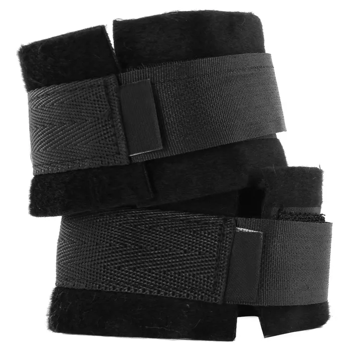 Restraints Shots Toys Black White Velcro Wrist or Ankle Cuffs Restraints Shots Toys Black White Velcro Wrist or Ankle Cuffs