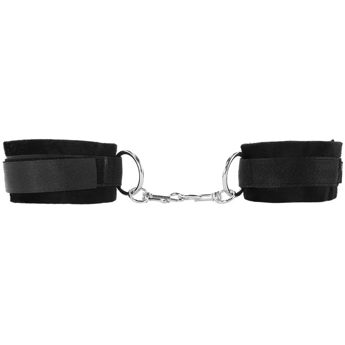 Restraints Shots Toys Black White Velcro Wrist or Ankle Cuffs Restraints Shots Toys Black White Velcro Wrist or Ankle Cuffs