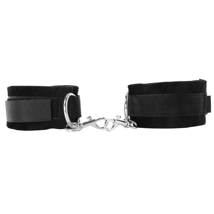 Restraints Shots Toys Black White Velcro Wrist or Ankle Cuffs Restraints Shots Toys Black White Velcro Wrist or Ankle Cuffs