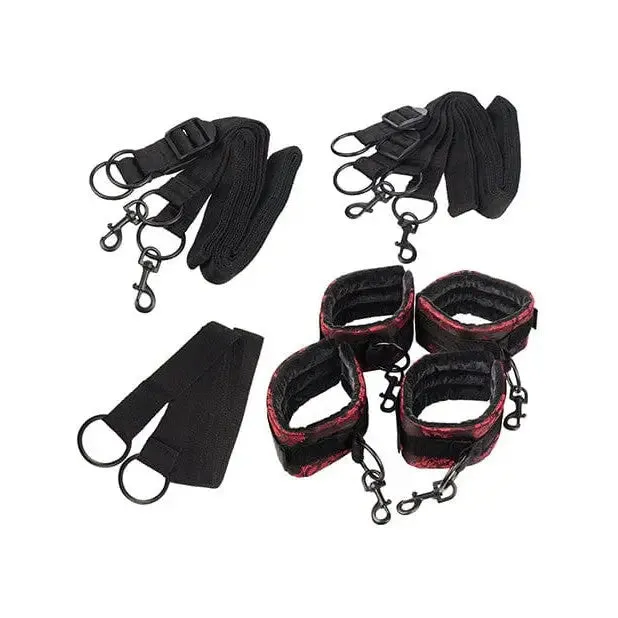 Scandal Bed Restraints Blackred CalExotics Anal