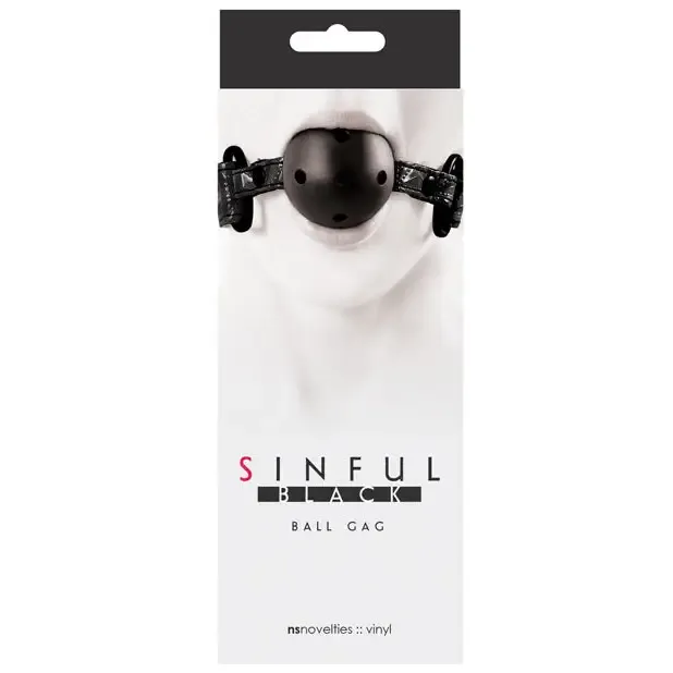 Sinful Vinyl Ball Gag Pink NS Novelties Vibrators