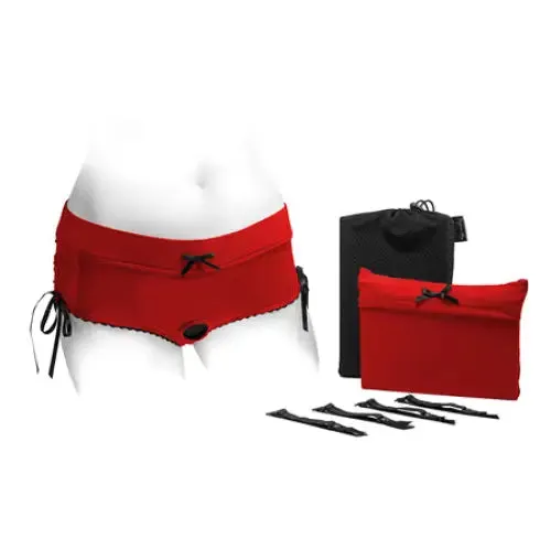 SpareParts Hardware Anal SpareParts Sasha Cinch Booty Short Harness RedBlack Size M SpareParts Hardware Anal SpareParts Sasha Cinch Booty Short Harness RedBlack Size M